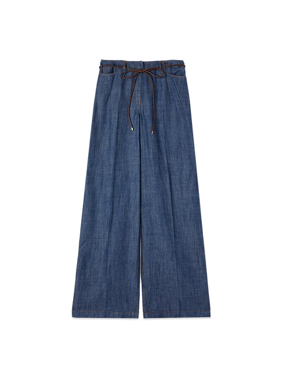 Oltre Oltre Jeansy P706R009079N024 Niebieski Baggy Fit
