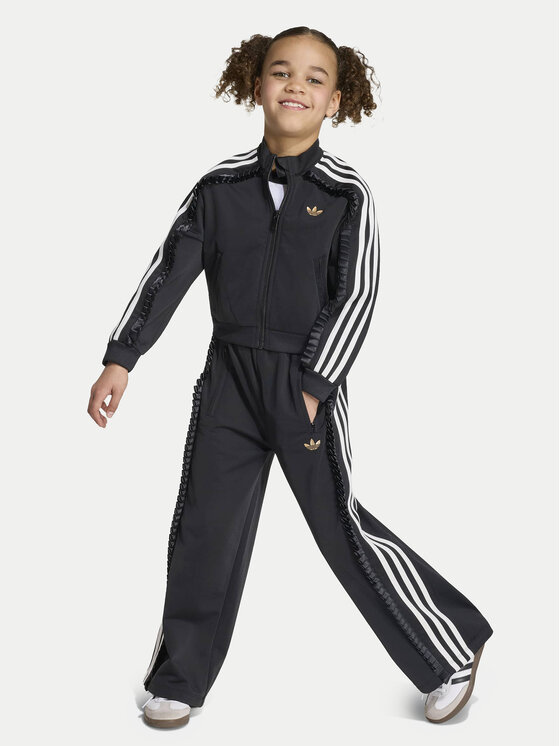 adidas adidas Анцуг Firebird Loose Tracksuit KR6591 Черен Regular Fit