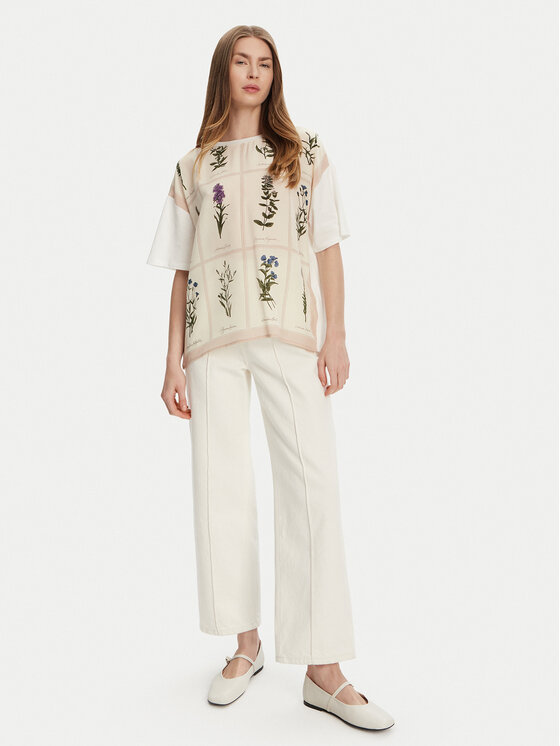 WEEKEND MAX MARA 半袖Tシャツ PAMPAS 007 2515941082 Weekend Max Mara T-Shirt Pampas 2515941082 Weiß Relaxed Fit