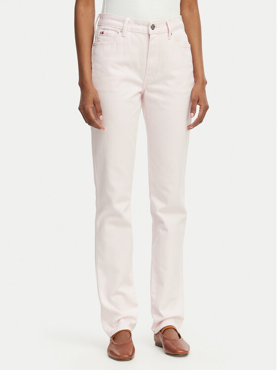 Tommy Hilfiger Tommy Hilfiger Jeans hlače WW0WW48579 Svetlo rožnata Slim Fit