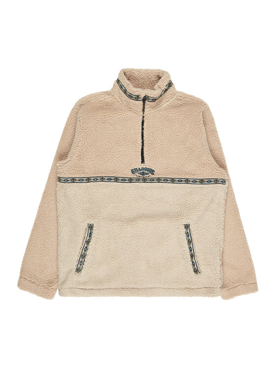Billabong Billabong Fleecová mikina Boundary Tombstone EBYFT00158 Béžová Regular Fit