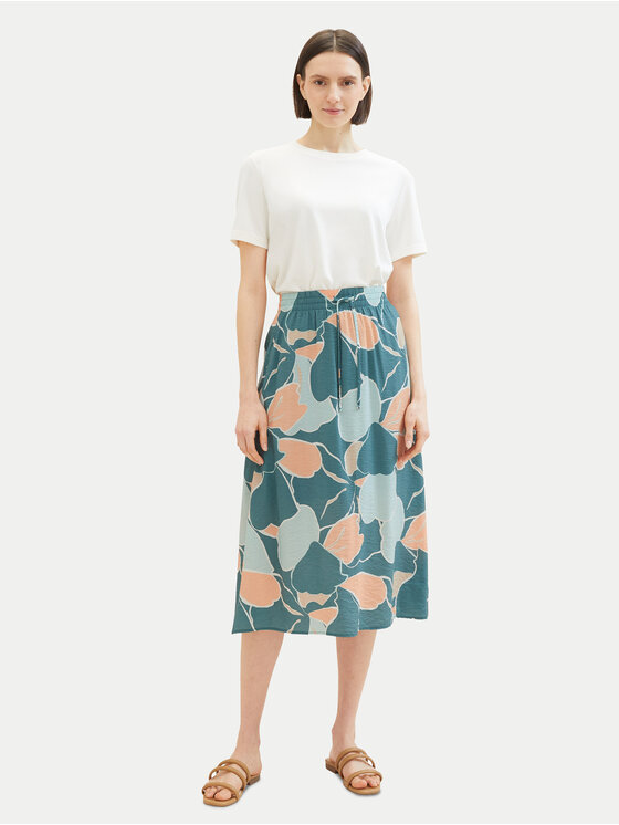 Tom Tailor Tom Tailor Φούστα midi 1040348 Πράσινο Regular Fit