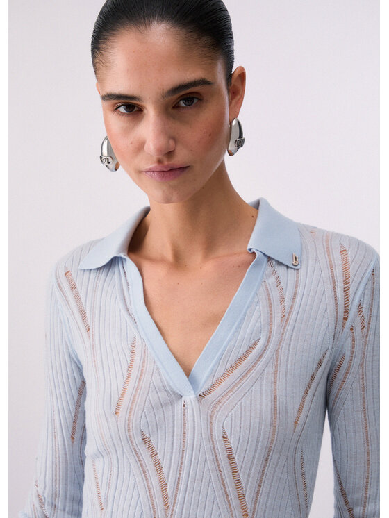 Liu Jo Liu Jo Maglione CA6062MA77QP9580 Celeste Regular Fit