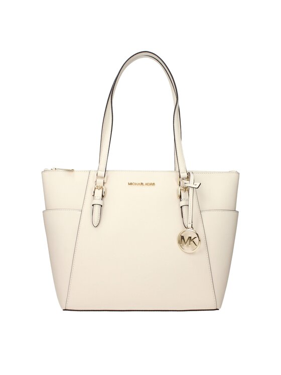 Michael Kors Michael Kors Torebka Beige Leather Shoulder Beżowy