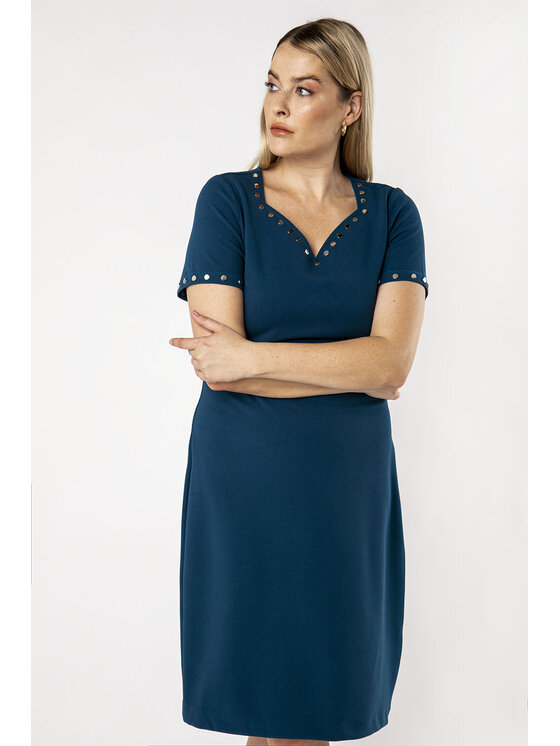 QUIOSQUE QUIOSQUE Každodenné šaty ROCK DRESS Modrá Regular Fit