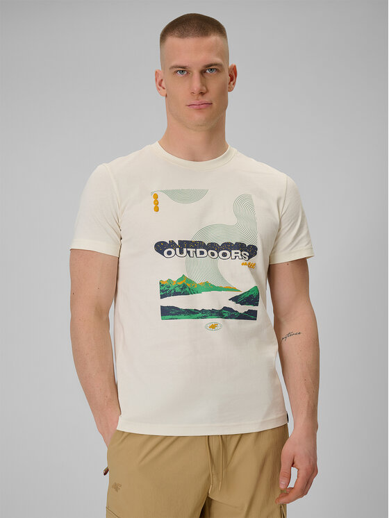 4F 4F T-Shirt MISSION READY Biały Regular Fit