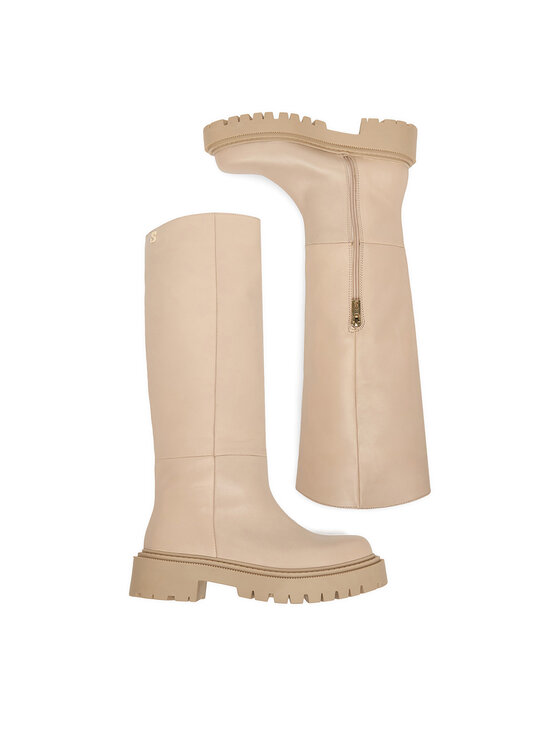 Simple Simple Stiefel SL-18-02-000051 Beige