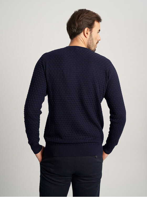 Willsoor Willsoor Sweter 59100 Granatowy Regular Fit