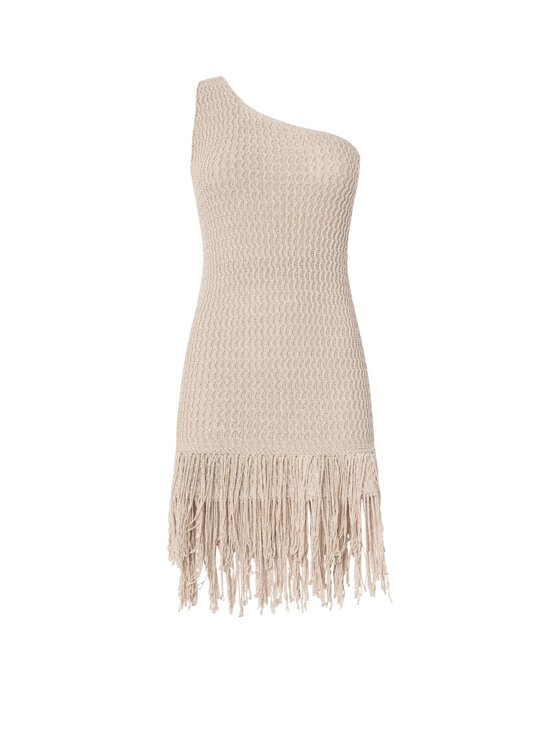 PINKO PINKO Abito da cocktail JUNIPEROS ABITO OPENWORK LUREX Oro Slim Fit