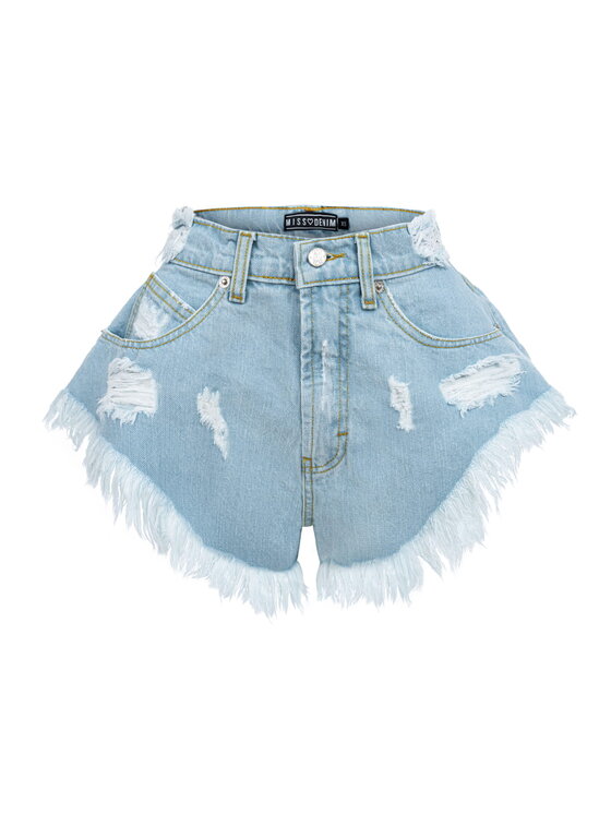 MissDenim MissDenim Džínové šortky Skorts Modrá Regular Fit