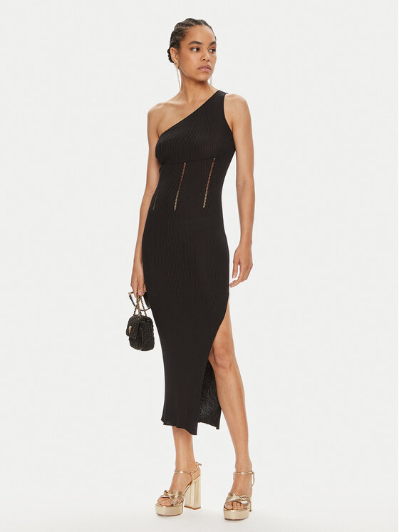 TWINSET TWINSET Rochie tricotată 241TT3151 Negru Slim Fit