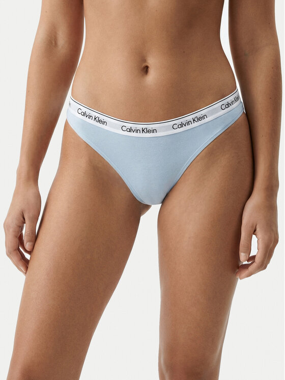 Calvin Klein Underwear Calvin Klein Underwear Chilot tanga 000QD5043E Albastru celest