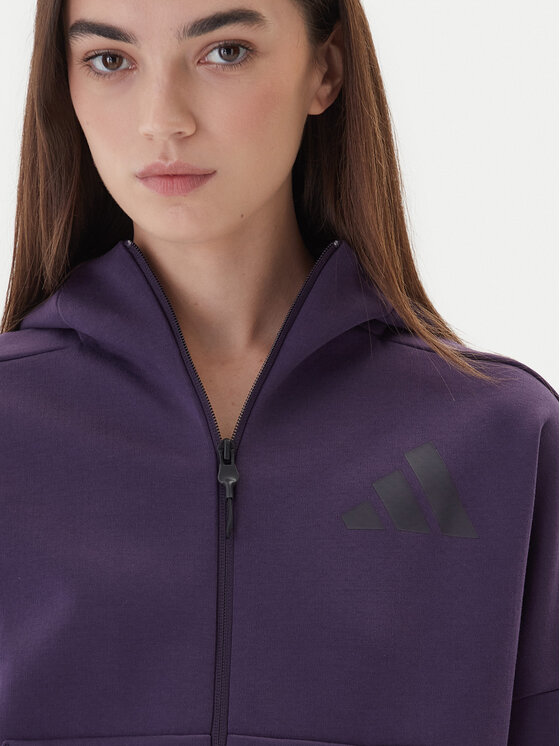 adidas adidas Mikina Z.N.E. KC4569 Fialová Loose Fit
