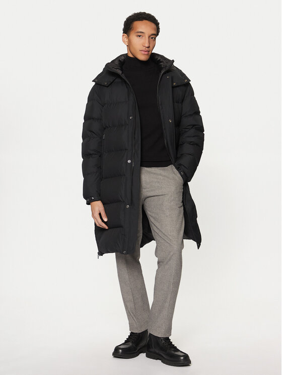 BOSS BOSS Vatovaná bunda H-Donden5 50525237 Černá Regular Fit