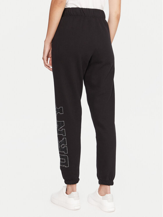 DKNY Sport DKNY Sport Teplákové nohavice DP5P3737 Čierna Regular Fit