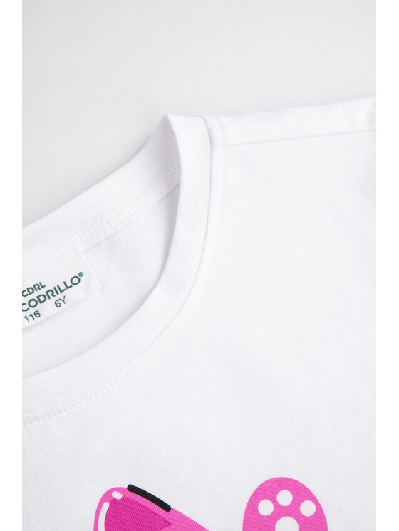 Coccodrillo Coccodrillo T-Shirt ZC6143201SGK-001 Biały Regular Fit