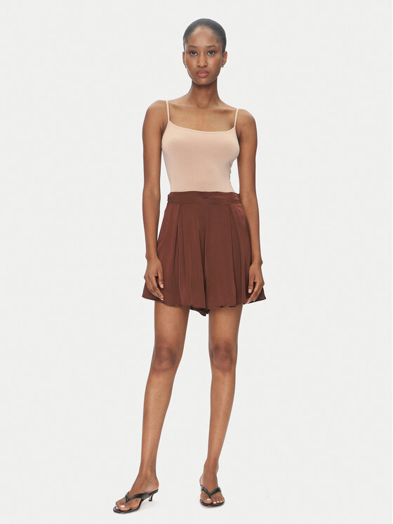 ViCOLO ViCOLO Kratke hlače iz tkanine TD0764 Rjava Regular Fit