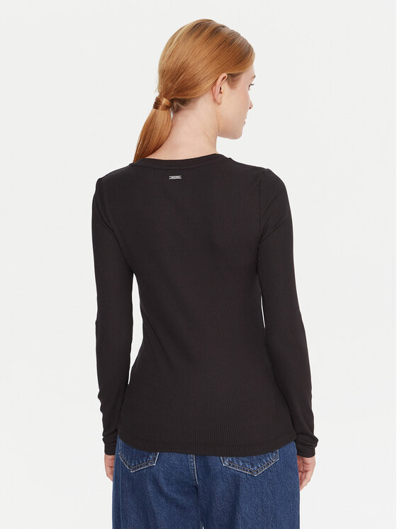 Calvin Klein Calvin Klein Блузка LV044D235G Чорний Slim Fit
