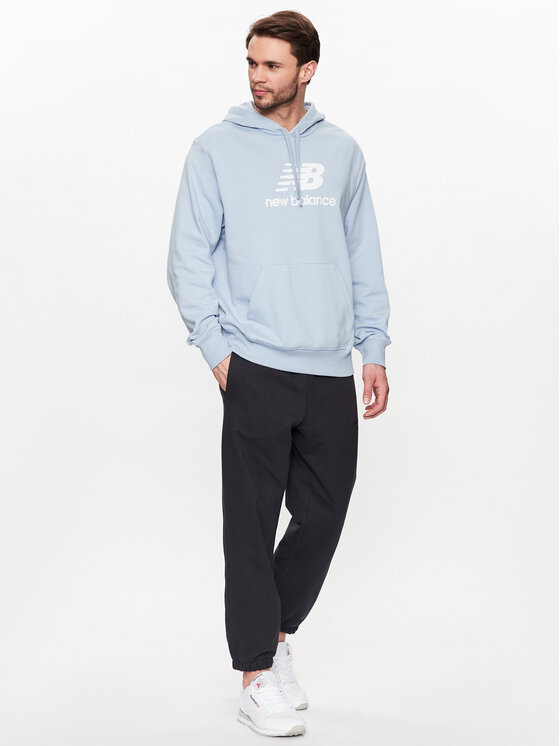 New Balance New Balance Bluză MT31537 Albastru celest Relaxed Fit