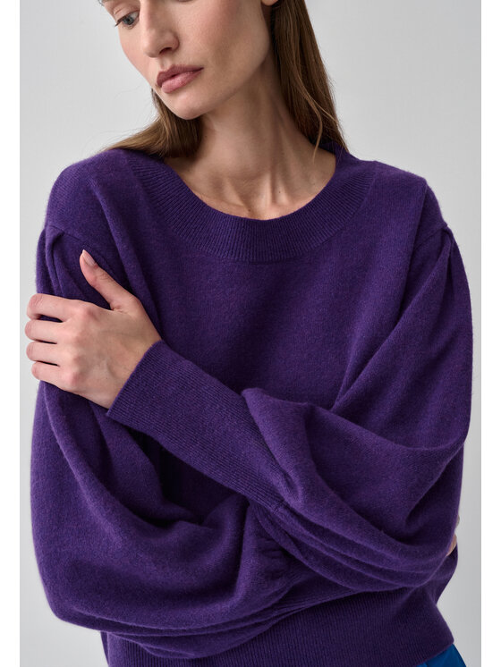 TATUUM TATUUM Sweter LILA B Fioletowy Fitted Fit