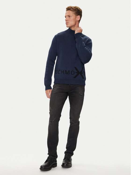 Richmond X Richmond X Garbó Bodo UMA24107LU Sötétkék Regular Fit