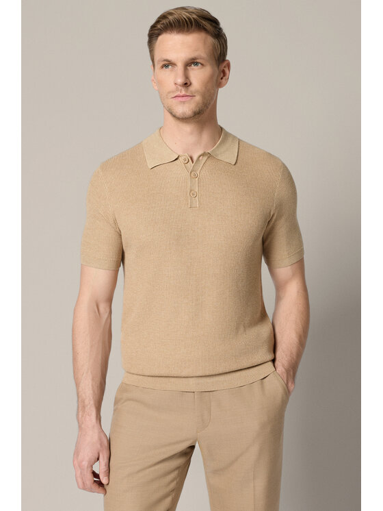 Lancerto Lancerto Polo Jacopo PO073126000008 Brązowy Regular Fit