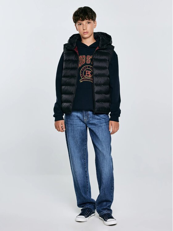 BIG STAR BIG STAR Kamizelka BENEK_906_130 Czarny Classic Fit