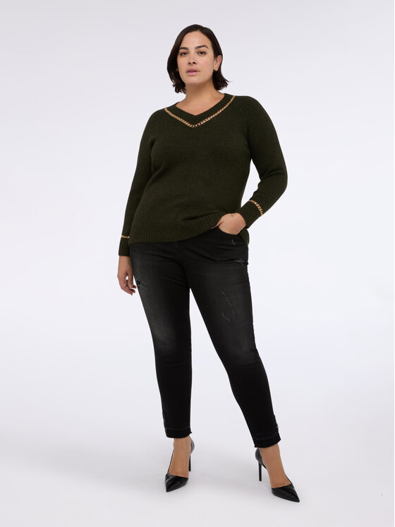 Fiorella Rubino Fiorella Rubino Maglione M011L008259N035 Verde Regular Fit