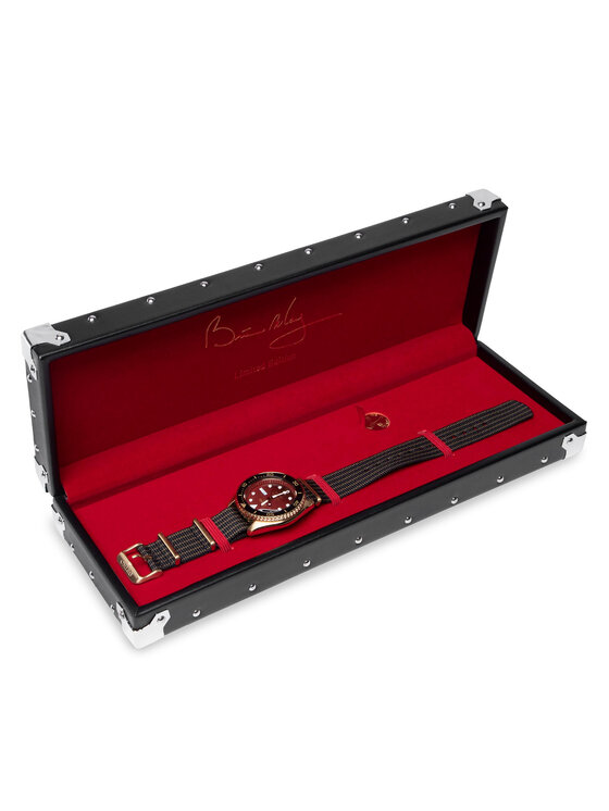 Seiko Seiko Uhr Brian May Limited Edition "Red Special II" 5 Sports SRPH80K1 Braun