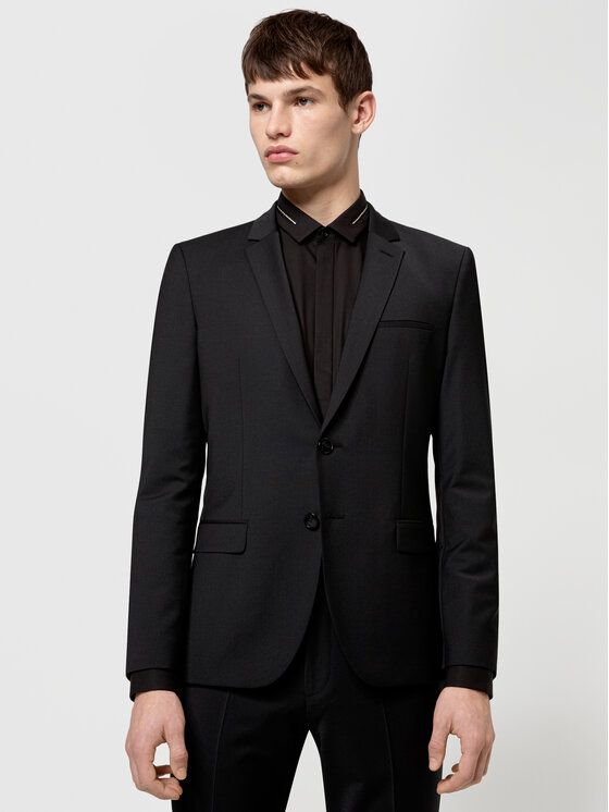 HUGO Hugo Kostiumas Arti/Hesten204X 50440762 Juoda Extra Slim Fit