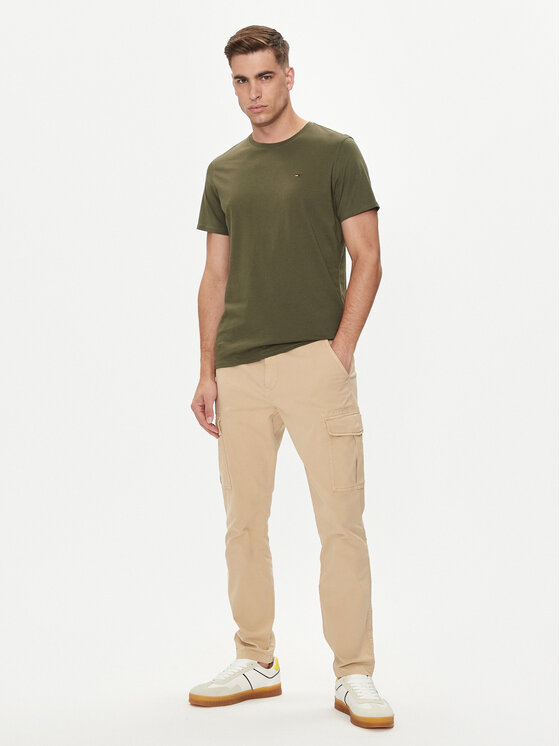 Tommy Jeans Tommy Jeans T-särk DM0DM04411 Roheline Slim Fit