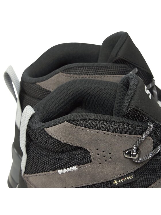 Salomon Salomon Παπούτσια πεζοπορίας X Ward Leather Mid GORE-TEX L47181700 Γκρι