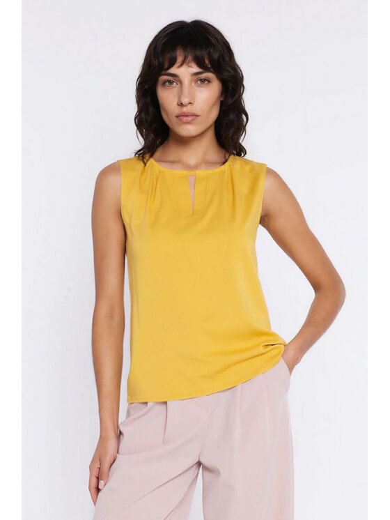 NIFE NIFE Halenka B225 Žlutá Regular Fit