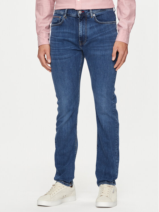 Tommy Hilfiger Tommy Hilfiger Дънки Bleecker MW0MW18279 Тъмносин Slim Fit