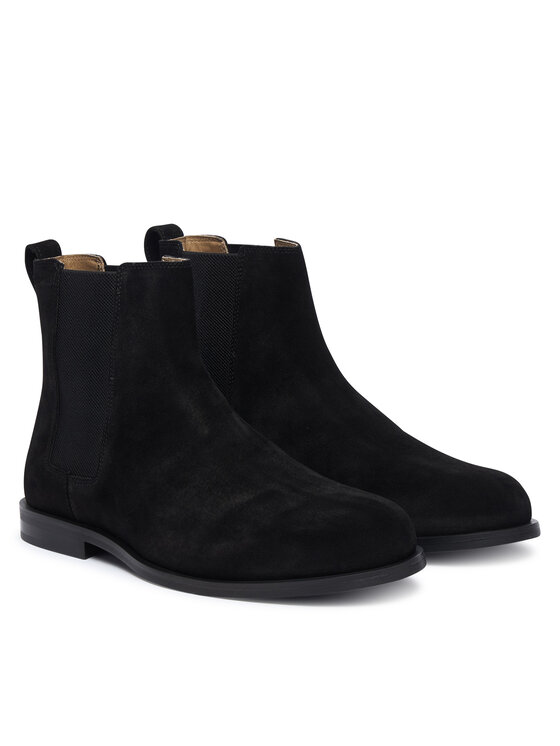 Calvin Klein Calvin Klein Kotníková obuv s elastickým prvkem Ess Rubber Chelsea Su HM0HM02055 Černá