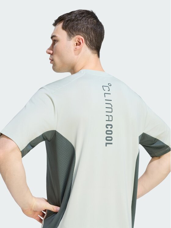 adidas adidas Koszulka techniczna 167794 Kremowy Regular Fit
