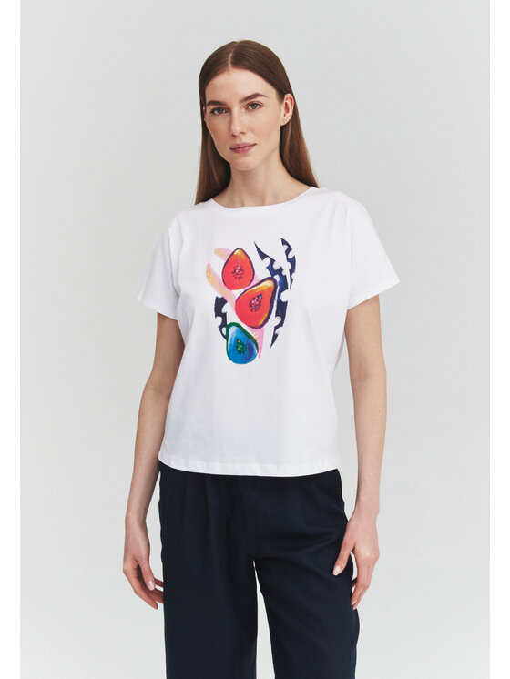 TATUUM TATUUM Tričko NILS 2 Biela Classic Fit