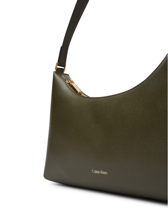 Calvin Klein Calvin Klein Geantă Foil Logo Small Shoulder Bag LV04F3890G Verde închis