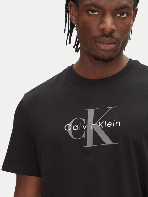 Calvin Klein Jeans Calvin Klein Jeans Tricou Hero Monologo LV04RB862G Negru Regular Fit