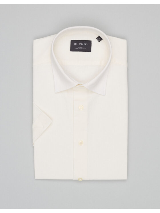 Borgio Borgio Koszula Canosa_00682 Biały Slim Fit
