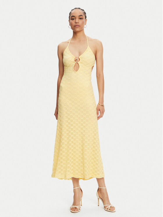 BARDOT BARDOT Abito da cocktail Rosala 59904DB1 Giallo Regular Fit