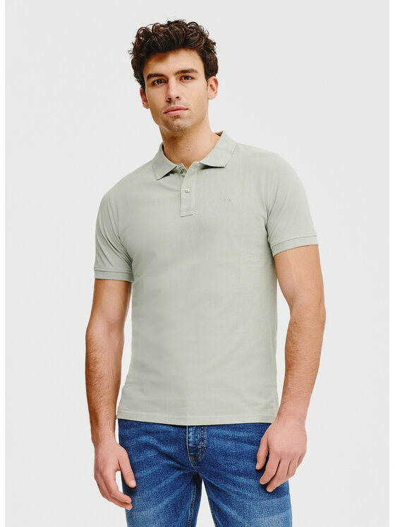 Pako Lorente Pako Lorente Polo P25SF-TX-003 Zielony Classic Fit
