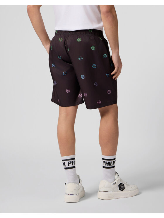 PHILIPP PLEIN PHILIPP PLEIN Szorty sportowe 29883 Czarny Jogger Fit