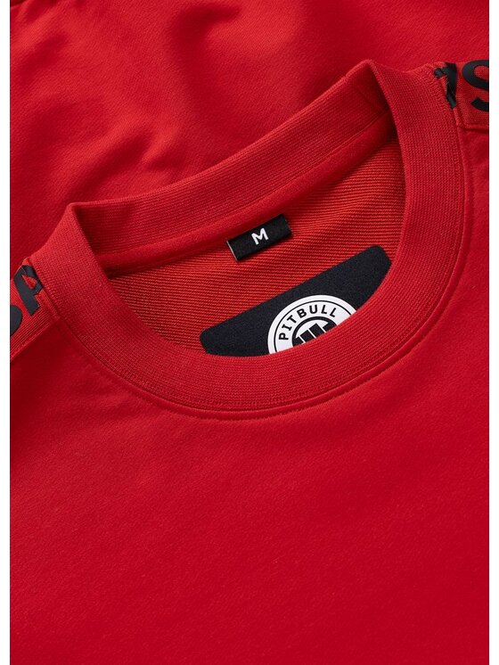 PITBULL PITBULL Bluza TAPE PARKER Czerwony Regular Fit