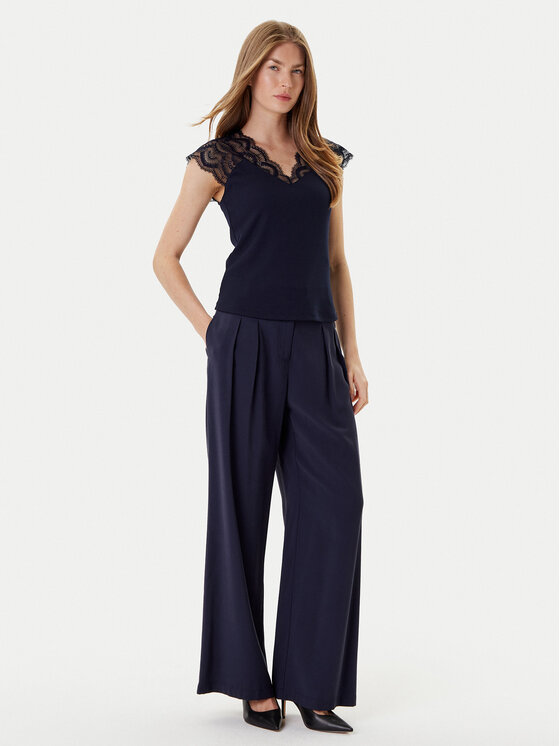 Morgan Morgan Bluzka 251-DELI Granatowy Slim Fit