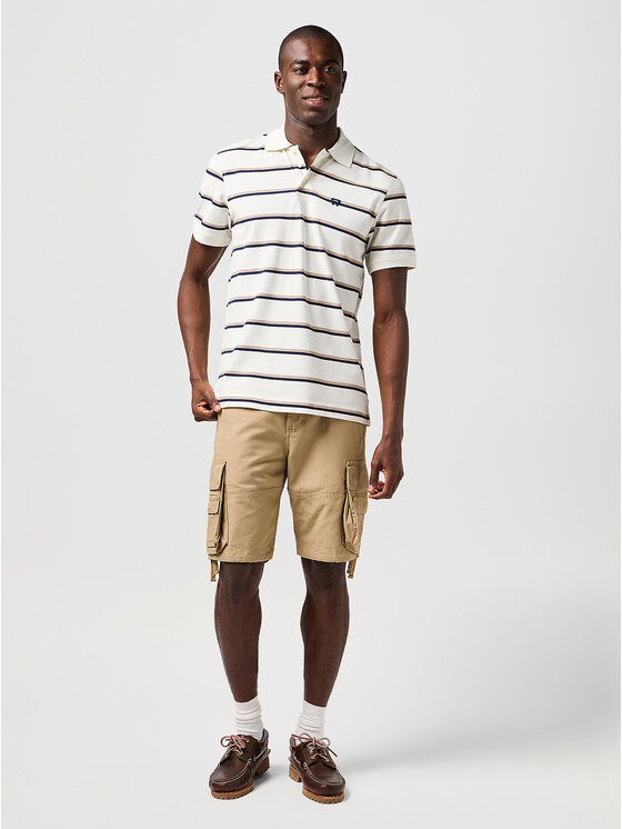 Wrangler Wrangler Szorty materiałowe CJ CARGO SHORT Brązowy Regular Fit