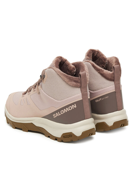 Salomon Salomon Trekking čevlji Outsnap Waterproof L47854100 Roza