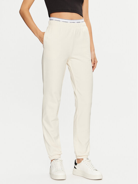 Guess Guess Спортивні штани O5RB01 KCO31 Écru Regular Fit