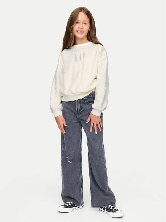 Gap Gap Felpa 628718 Écru Regular Fit