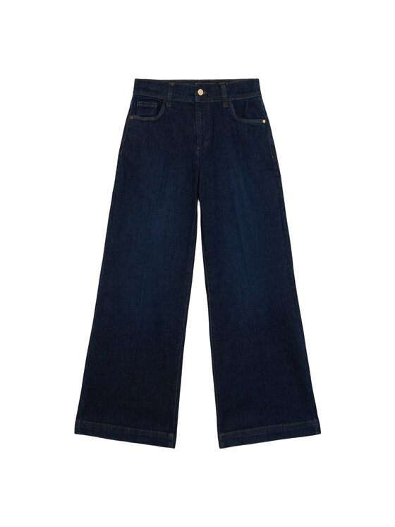 Oltre Oltre Jeansy P521R108842N034 Niebieski Baggy Fit
